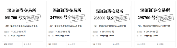 民信配资端 深交所多个交易席位打五折拍卖，均无人问津，已是第九次流拍
